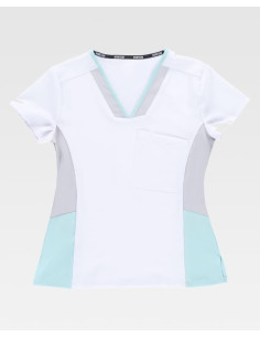 Casaca de mujer elástica y combinada B6951