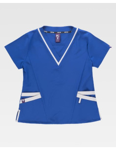 Casaca de mujer elástica y combinada B6952