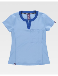 Casaca de mujer elástica y combinada B6953