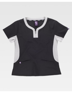 Casaca de mujer elástica y combinada B6954 2