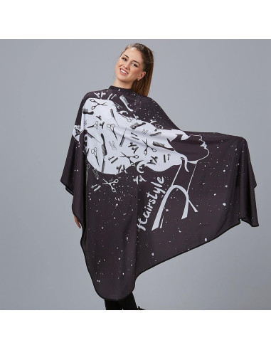 Capa peluquería estampada