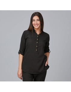 Blusa mujer cuello mao Vinca