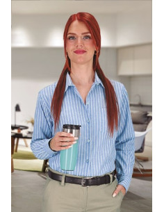 Camisa de rayas de mujer Corporation