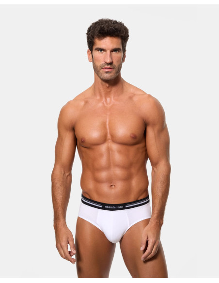 Pack de 6 calzoncillos slips cerrados Abanderado