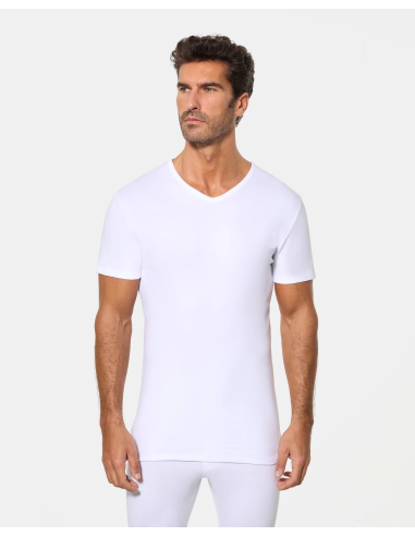 Pack de 6 camisetas cuello en V MC 255
