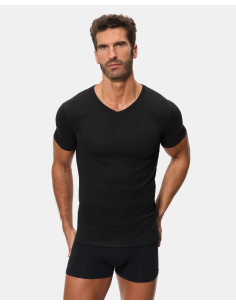 Pack de 6 camisetas cuello en V MC 255