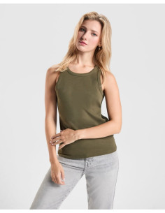 Camiseta de mujer canalé Dribe