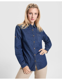 Camisa vaquera trabilla ajustable mujer Lujan