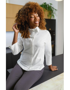 Chaqueta cocina mujer entallada