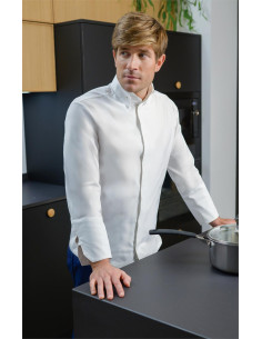 Chaqueta de cocina camisera entallada