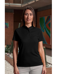 Polo señora cuello mao, manga corta , Coolmax 2