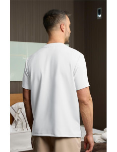 Casaca unisex cerrada cuello pico 2