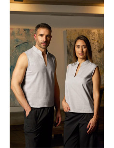 Blusa cuello mao escote profundo