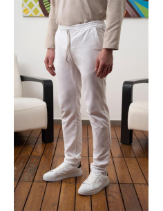 Pantalon unisex efecto lino