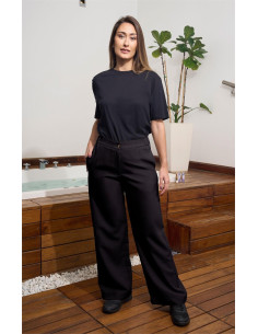 Pantalón señora con goma en costados
