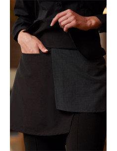 Delantal corto, diseño elegante, bolsillo oculto 2