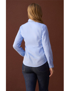 Blusa señora semientallada. Tejido fil a fil colores 2