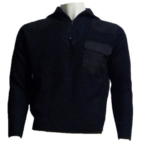 Jersey cuello alto reforzado