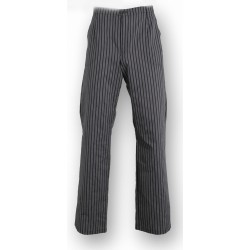 Pantalón de cocina rayas gris y negro 770 2