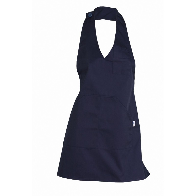Delantal mujer cuello pico con escote 182