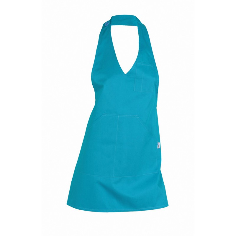 Delantal mujer cuello pico con escote 182