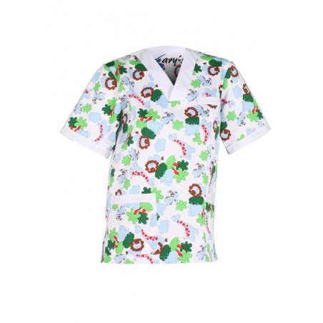 Casaca estampada médico