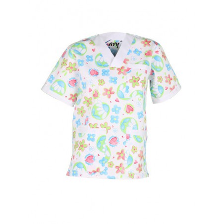 Casaca estampada médico