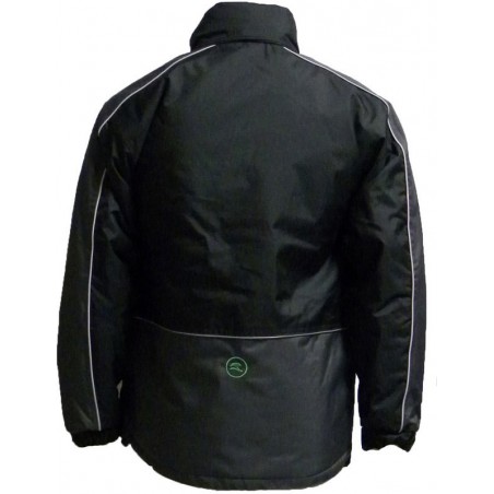 Anorak bicolor negro gris