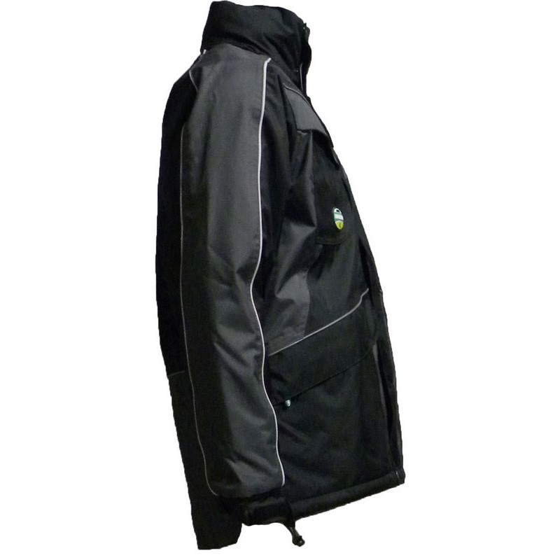 Anorak bicolor negro gris