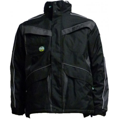 Anorak bicolor negro gris