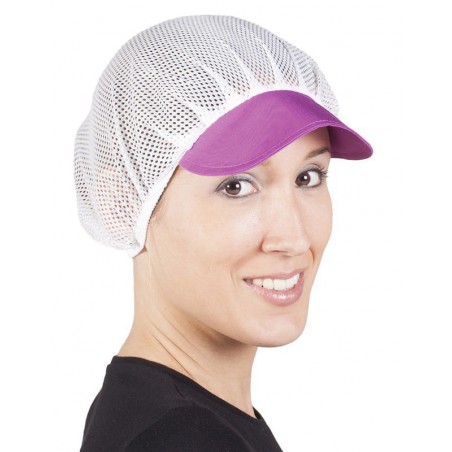 Cofia con visera de tela ref.415