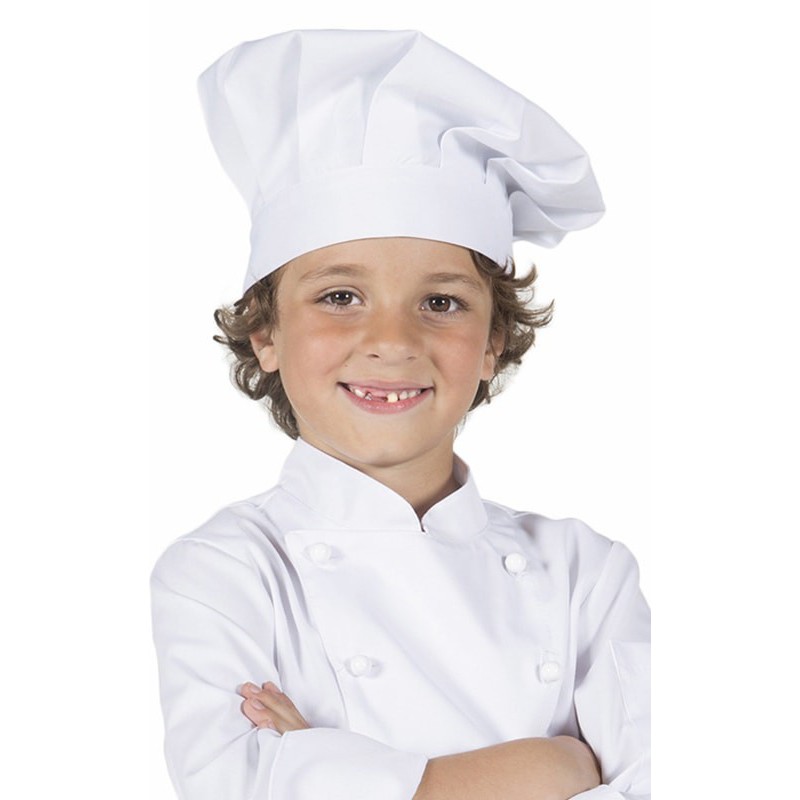Gorro cocina infantil blanco