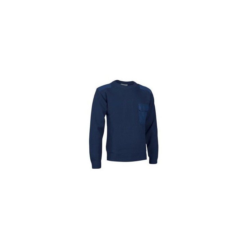 Jersey cuello redondo reforzado