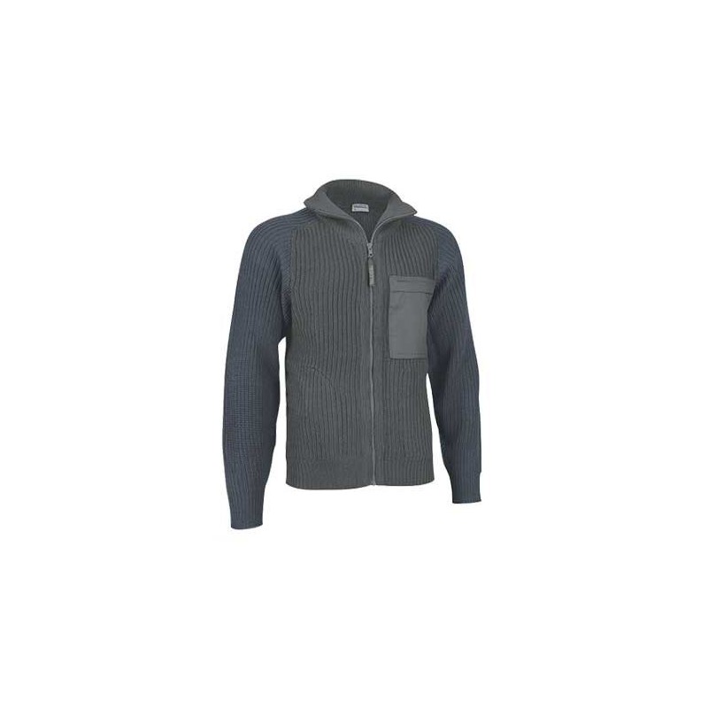 Chaqueta combinada cuello alto