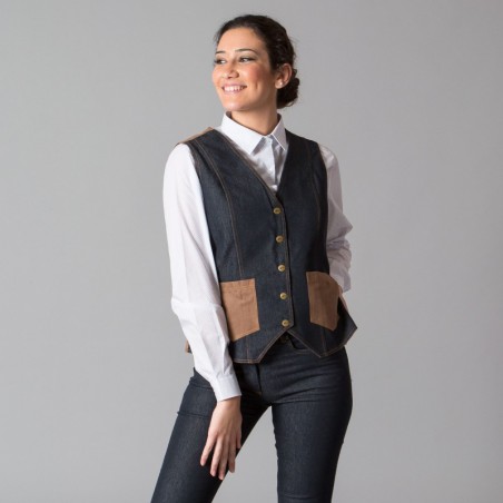 Chaleco de mujer vaquero Baena 9947