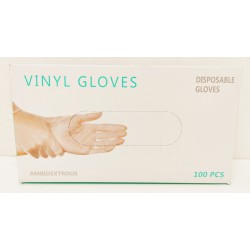 Caja de 100 guantes de vinilo