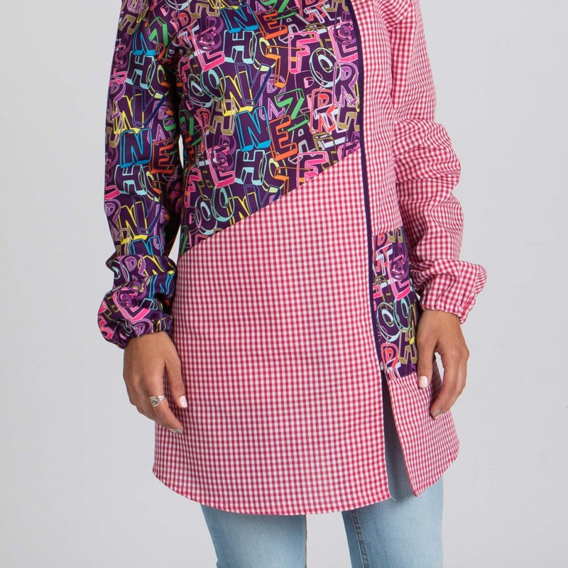 Bata colegial mujer vocales