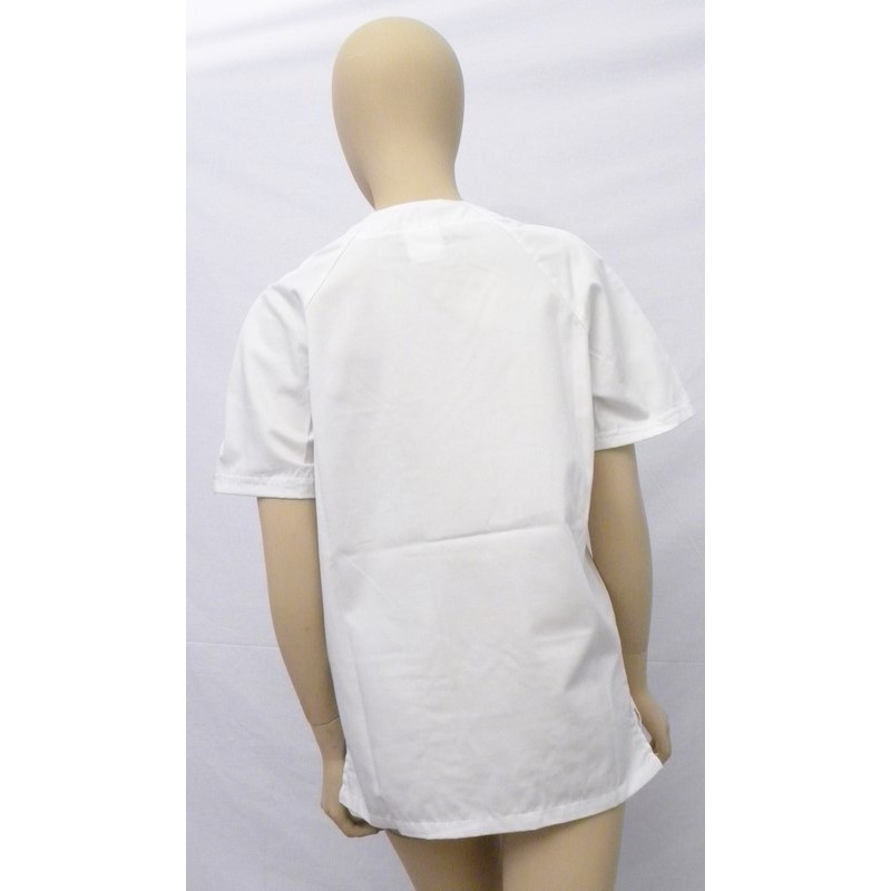 Casaca cuello pico manga ranglan