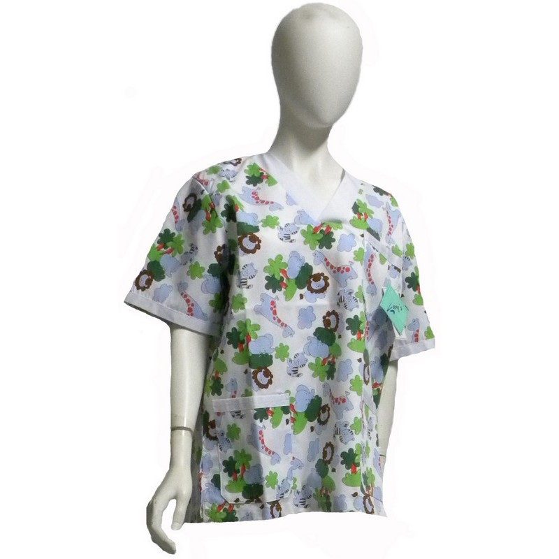 Casaca estampada médico