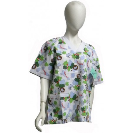 Casaca estampada médico