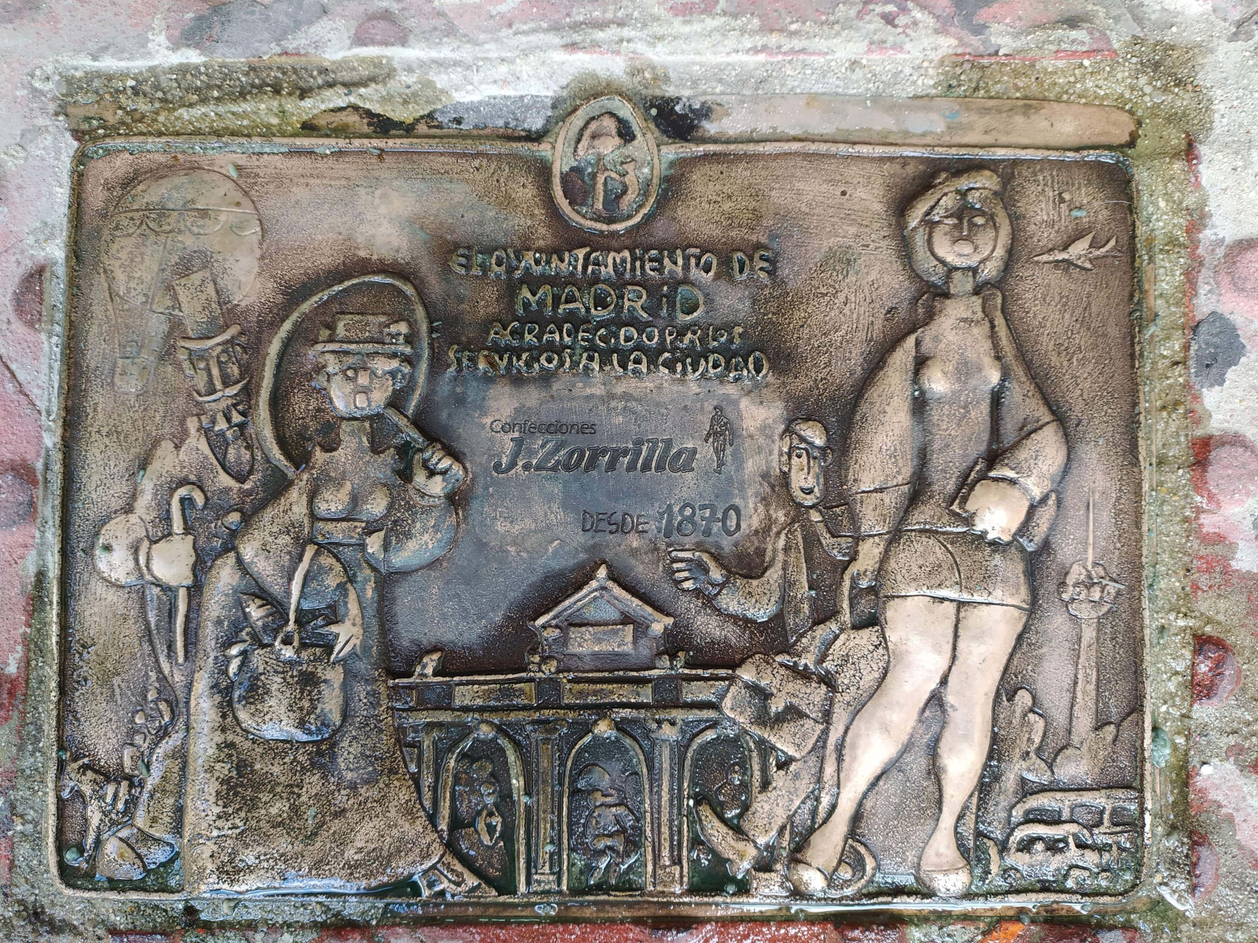 Placa confecciones zorrilla